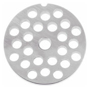 Empura Stainless 22P2-3/8 Grinder Plate featuring a patterned metal grinding surface