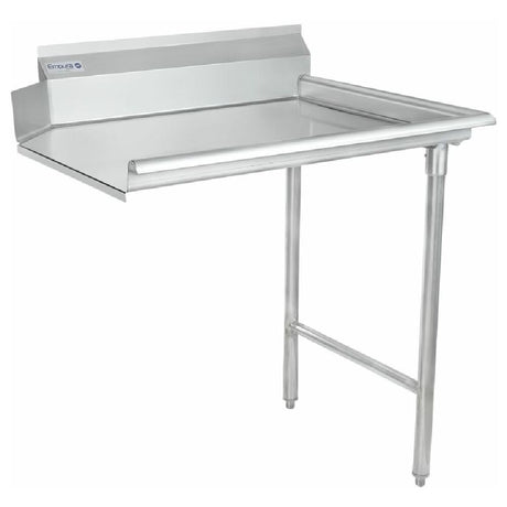 Stainless Steel Empura ECDT36R Clean Dishtable with Backsplash and Right-Side Exit