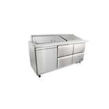 Empura E-KSP72M-D4 - Refrigerated Sandwich/Salad Mega Top Prep Table With Drawers