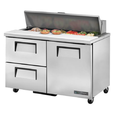 True Mfg. - General Foodservice TSSU-48-12D-2-HC - Sandwich/Salad Unit, (12) 1/6 Size (4"D) Poly Pans