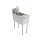Perlick TSF12DS - TSF Series Underbar Wet Waste Sink Unit, 12"W X 24"D, 10" Wide X 14" Front-to-back X 9-1/4" Deep 18 Gauge Stainless Steel Sink