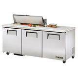True Mfg. - General Foodservice TSSU-72-10-HC - Sandwich/Salad Unit, (10) 1/6 Size (4"D) Poly Pans