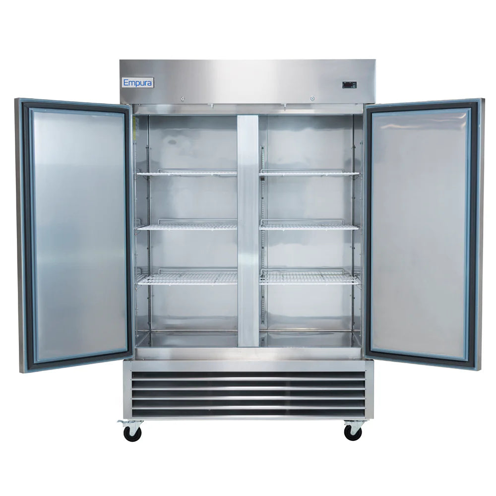 Empura Refrigeration E-KB54F Reach-In Freezer 53.9"W X 32.7"D X 82.3"H 41.6 Cu. Ft. Capacity