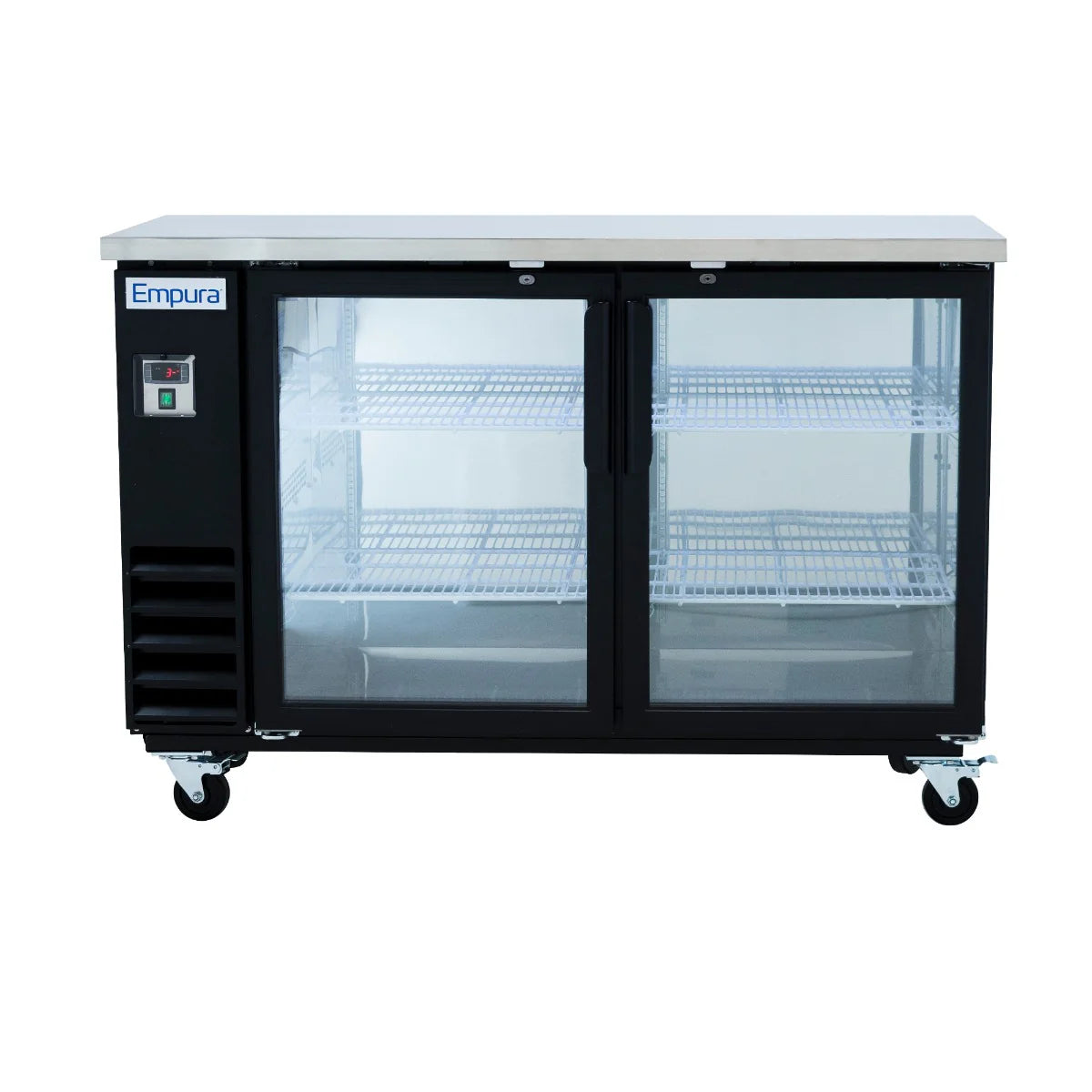 Empura Refrigeration E-KBB60-2G-24 Back Bar Cooler 61.1"W X 24.4"D X 41.7"H 16.6 Cu. Ft. Capacity