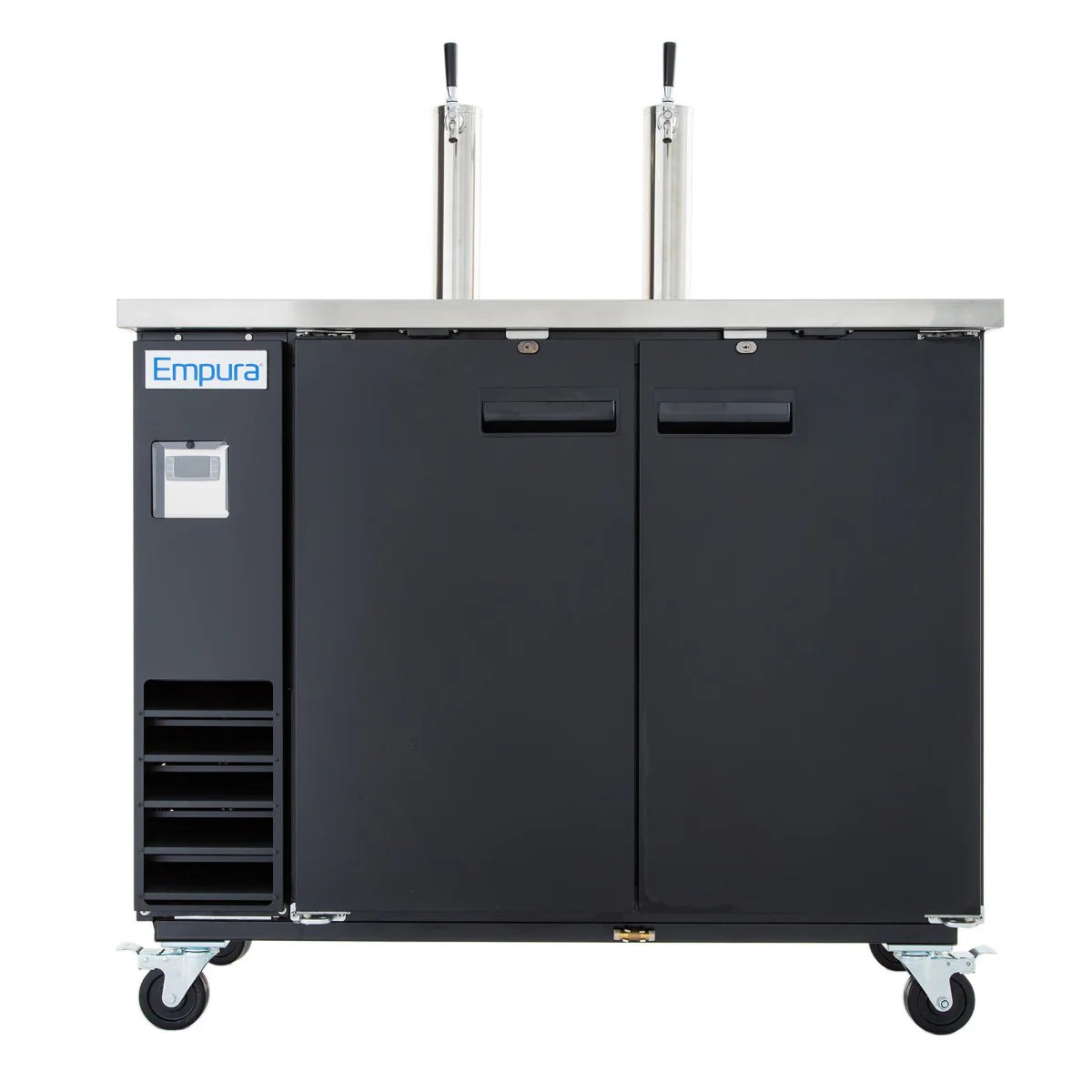 Empura Refrigeration E-KDD2-2 Direct Draw Beer Dispenser 49.1"W X 24.41"D X 41.9"H 12.5 Cu. Ft. Capacity