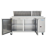 Empura Refrigeration E-KPP67 Pizza Prep Table 70.8"W X 32.3"D X 41.3"H 19 Cu. Ft. Capacity