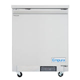 Empura Refrigeration E-KUC27F Undercounter Reach-In Freezer 27.8"W X 29.9"D X 35.5"H 5.4 Cu. Ft. Capacity