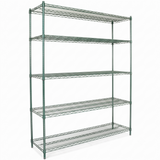 Empura Stainless E-WS186086 Shelving Unit 60"W X 18"D X 86"H 5-shelf