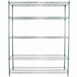 Empura Stainless E-WS186086 Shelving Unit 60"W X 18"D X 86"H 5-shelf