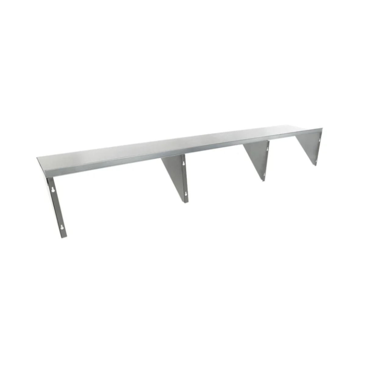 Empura Stainless 1884WS16 Heavy Duty Empura Wall Mount Storage Shelf 18" X 84" 16GA 430S/S Shelf And Brackets