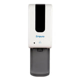 Empura Equipment 430-L-WHITE Gel Sanitizer Station Wall Mount 6"W X 4.48"D X 11.1"H 1200 Ml Capacity With Drip Tray