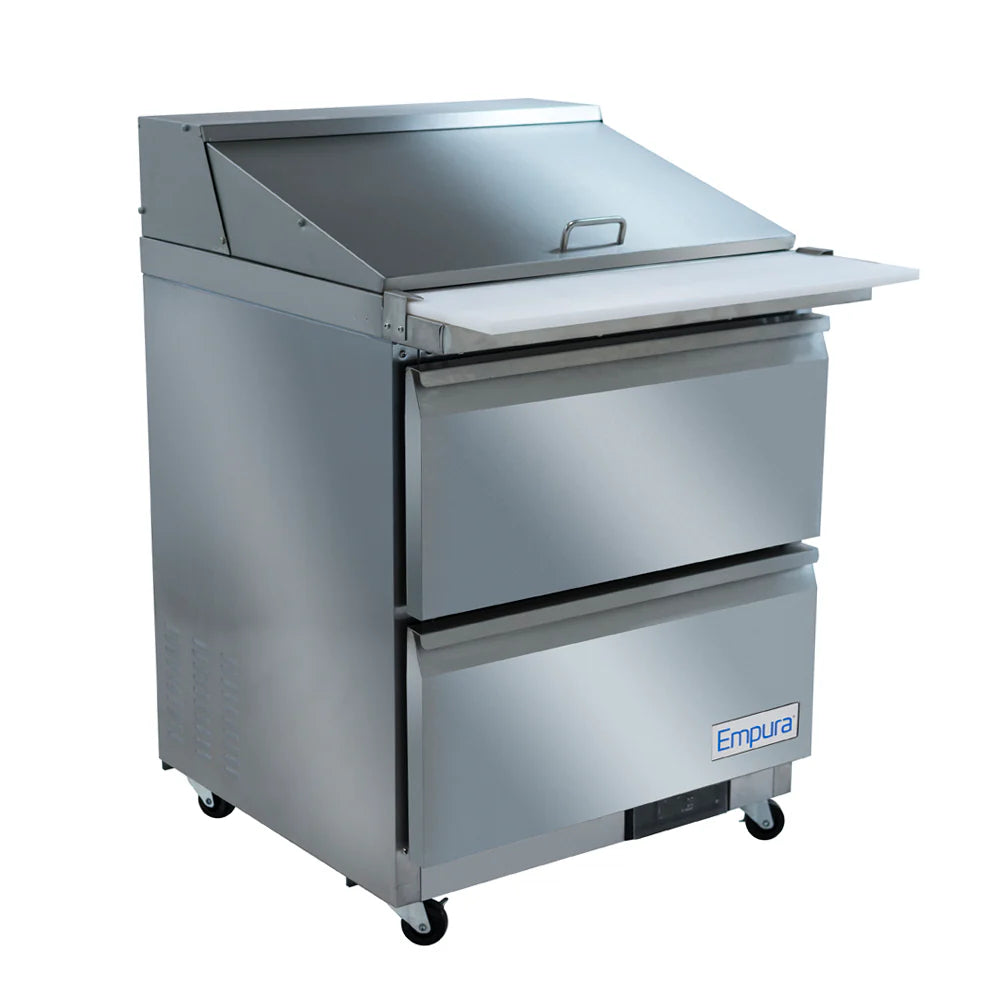 Empura Refrigeration E-KSP29M-D2 Refrigerated Sandwich/Salad Mega Top Prep Table With Drawers