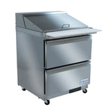 Empura Refrigeration E-KSP29M-D2 Refrigerated Sandwich/Salad Mega Top Prep Table With Drawers