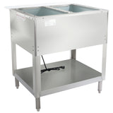 Empura Equipment E-ST-120/2 Steam Table 33"W X 31"D X 34.25"H Stainless Steel