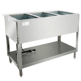 Empura Equipment E-ST-120/3 Steam Table 48"W X 31"D X 34.25"H Stainless Steel