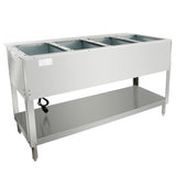 Empura Equipment E-ST-120/4 Steam Table 58"W X 31"D X 34.25"H Stainless Steel
