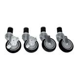 Empura Stainless E-WT-CASTERS Casters (2) Casters With Brakes And (2) Casters Without Brakes