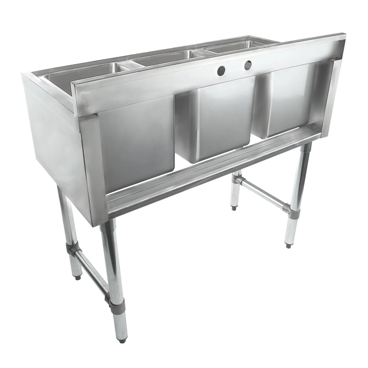 Empura Stainless EB3B101410 Underbar Sink (3) Bowls (10" X 14" X 10") 3 Compartment
