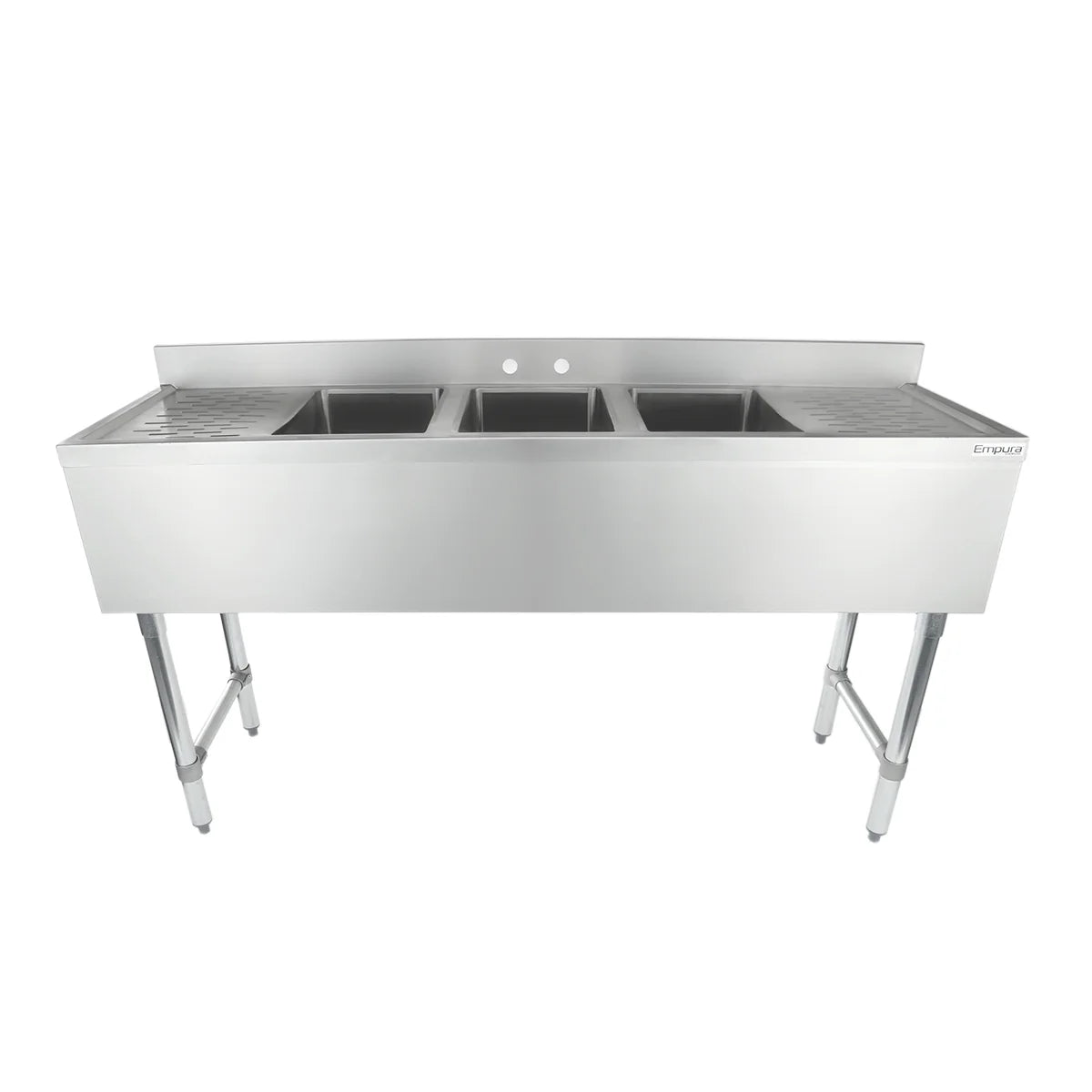 Empura Stainless EB3B101410LR Underbar Sink (3) Bowls (10" X 14" X 10") 3 Compartment