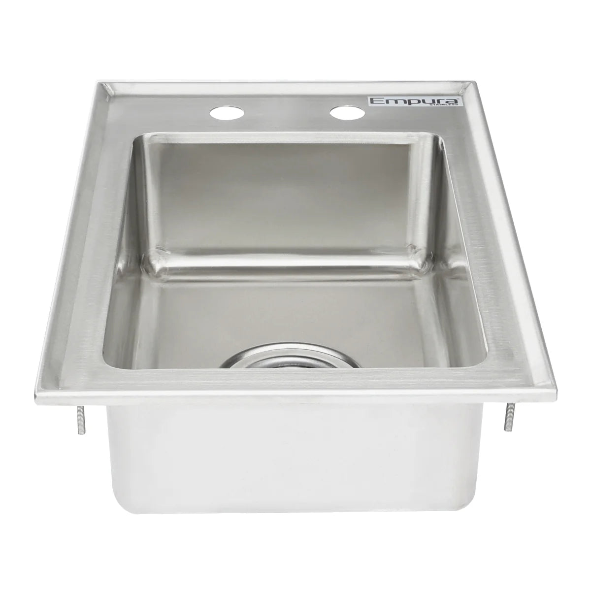 Empura Stainless EDIS1101405 Drop In Sink 1 Compartment 16 Gauge 304 Stainless Steel