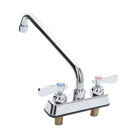 Empura Stainless EFD4120SS Deck Mount Faucet 12" Long 5-7/16" Tall