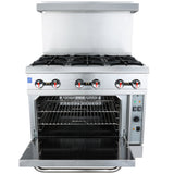 Empura Equipment EGR-36C_NAT Single Base Gas Range Natural Gas 36"W X 35"D X 56-1/2"H