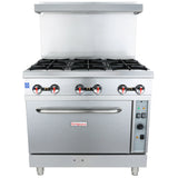 Empura Equipment EGR-36C_LP Single Base Gas Range Liquid Propane 36"W X 35"D X 56-1/2"H
