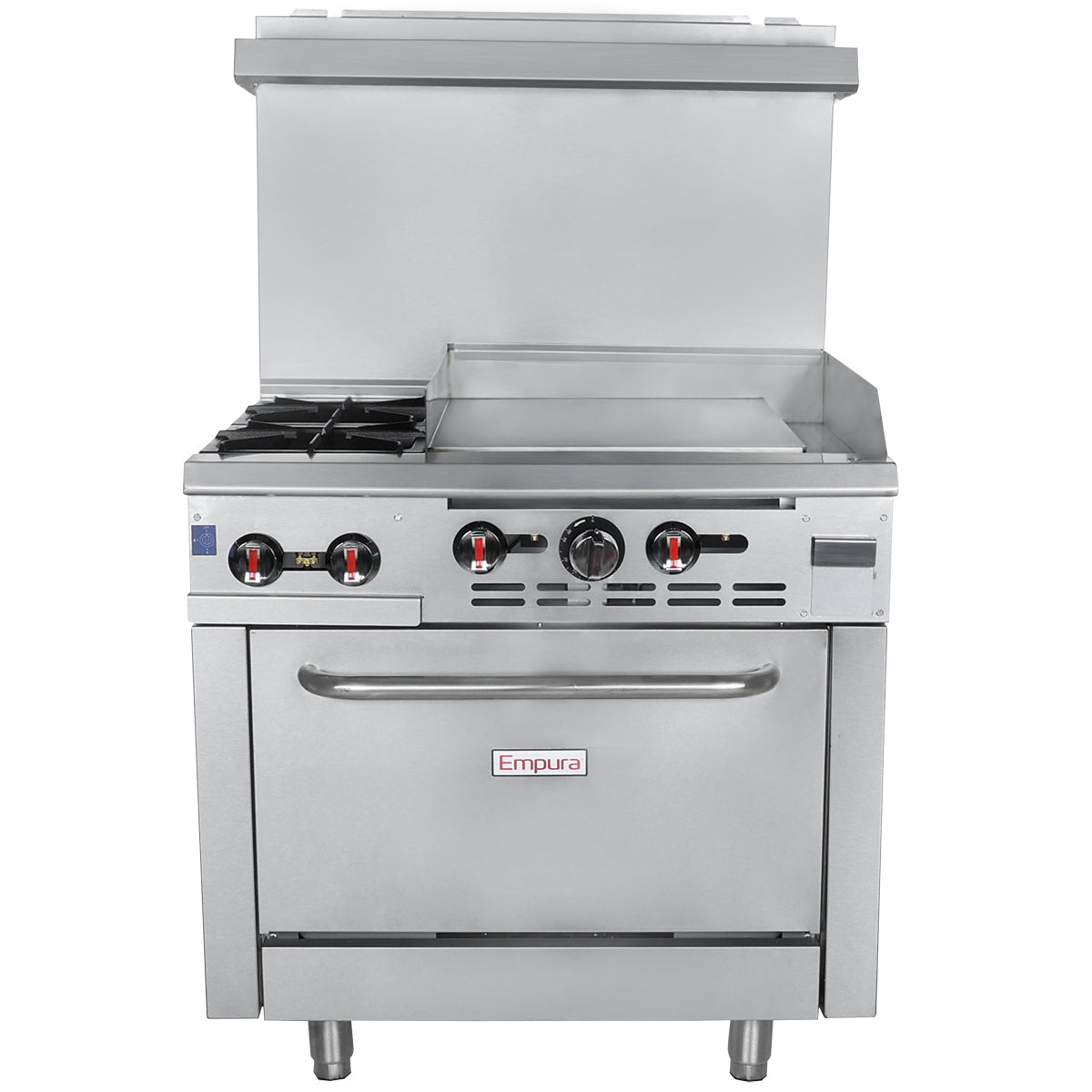 Empura Equipment EGR36-G24_LP Single Base Gas Range Liquid Propane 36"W X 32-5/8"D X 60-1/8"H