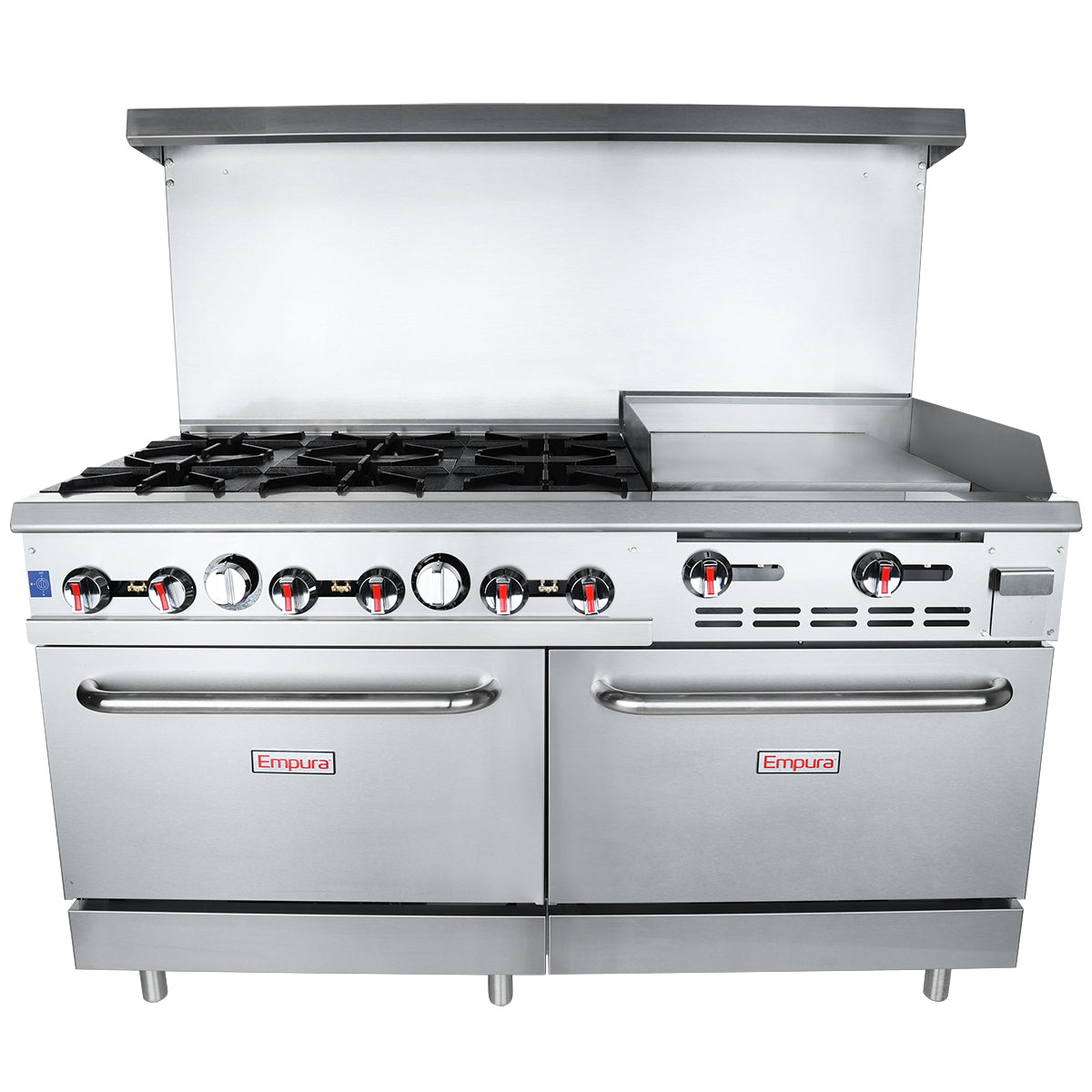 Empura Equipment EGR60-GS24_NAT Double Base Gas Range Natural Gas 60"W X 32-5/8"D X 60-1/8"H