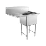 Empura Stainless EHD11818L18 Sink 38.5"W X 23.5"D X 44.25"H (1) Compartment