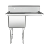 Empura Stainless EHD11818R18 Sink 38.5"W X 23.5"D X 44.25"H (1) Compartment