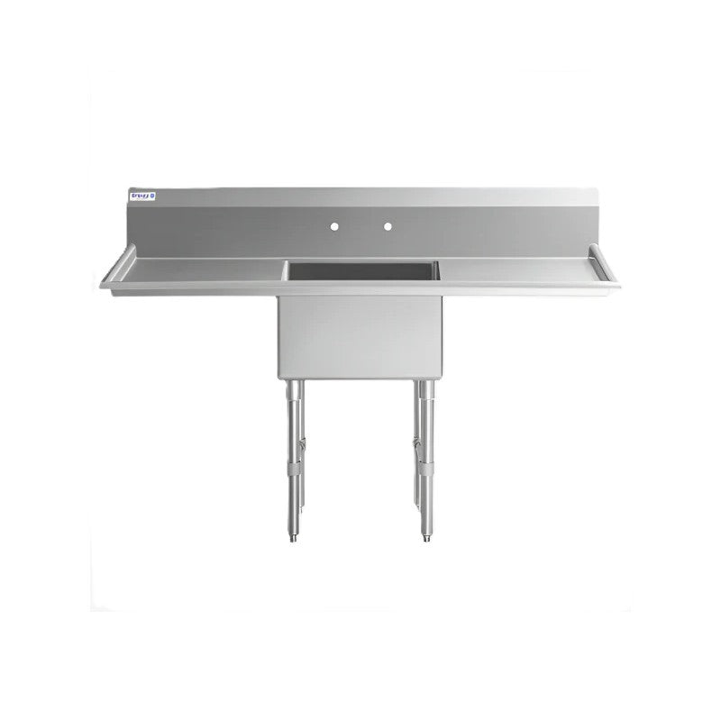 Empura Stainless EHD12424LR24 Sink 72"W X 29.5"D X 44.25"H (1) Compartment