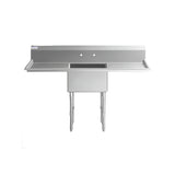 Empura Stainless EHD12424LR24 Sink 72"W X 29.5"D X 44.25"H (1) Compartment