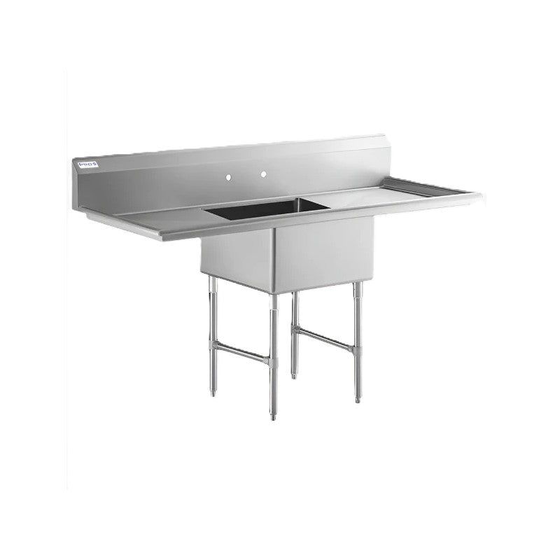 Empura Stainless EHD12424LR24 Sink 72"W X 29.5"D X 44.25"H (1) Compartment