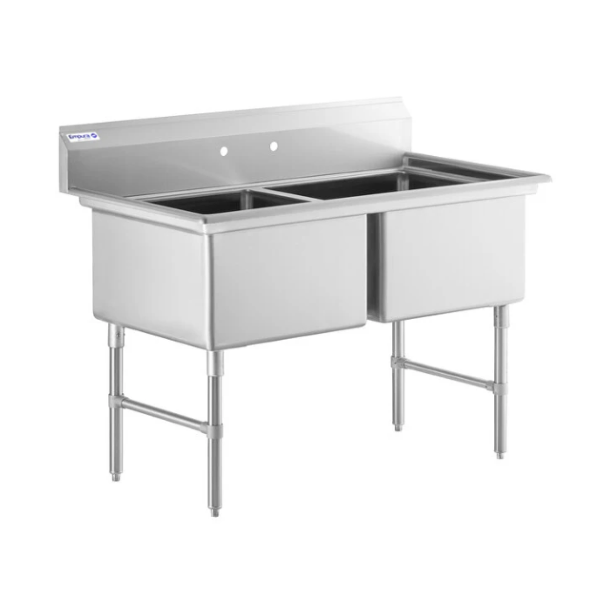 Empura Stainless EHD22424 Sink 55"W X 29.5"D X 44.25"H (2) Compartment