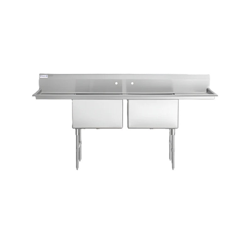 Empura Stainless EHD22424LR18 Sink 86"W X 29.5"D X 44.25"H (2) Compartment