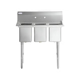 Empura Stainless EHD31014 Sink 39"W X 19.5"D X 44.25"H Heavy Duty
