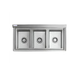 Empura Stainless EHD31014 Sink 39"W X 19.5"D X 44.25"H Heavy Duty