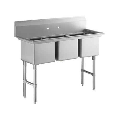 Empura Stainless EHD31515 Sink 54"W X 20.5"D X 44.25"H (3) Compartment