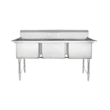 Empura Stainless EHD31818 Sink 63"W X 23.5"D X 44.25"H (3) Compartment
