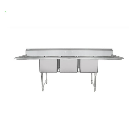 Empura Stainless EHD31824LR24 Sink 106"W X 29.5"D X 44.25"H (3) Compartment