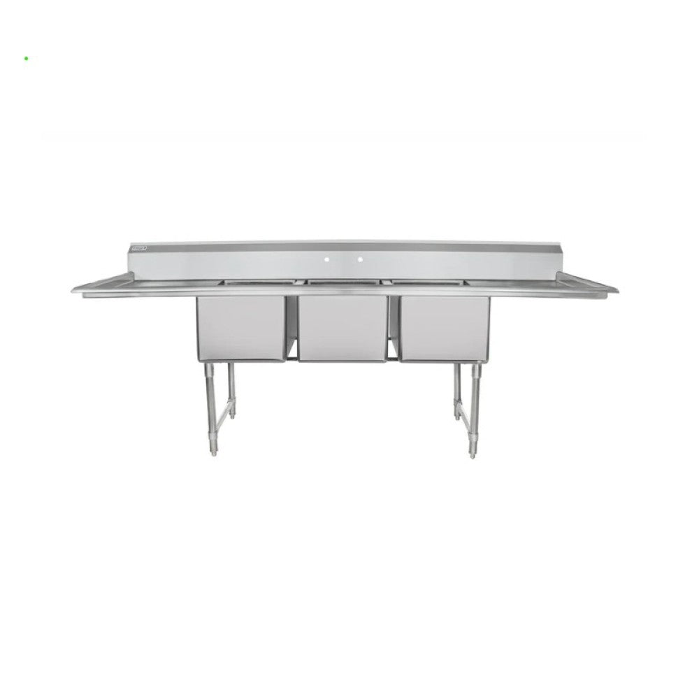 Empura Stainless EHD31824LR24 Sink 106"W X 29.5"D X 44.25"H (3) Compartment