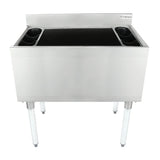 Empura Stainless EIB1830 Underbar Ice Bin 30"W X 18.5"D X 32.98"H 3" Backsplash