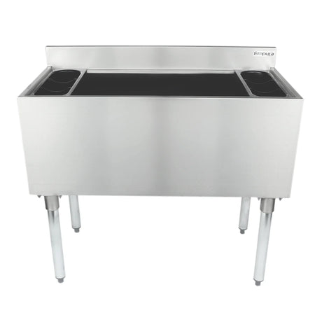 Empura Stainless EIB1836 Underbar Ice Bin 36"W X 18.5"D X 32.98"H 3" Backsplash
