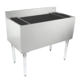Empura Stainless EIB1836 Underbar Ice Bin 36"W X 18.5"D X 32.98"H 3" Backsplash