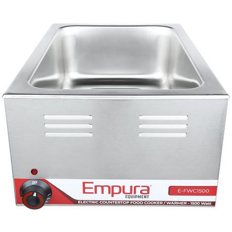 Empura Equipment E-FWC1500 Countertop Food Warmer / Cooker Electric 14.5"W X 24.3"D X 9.1"H