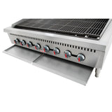 Empura Equipment ECB-48 Heavy Duty Gas Charbroiler Natural Gas 48"W X 29.3"D X 16"H