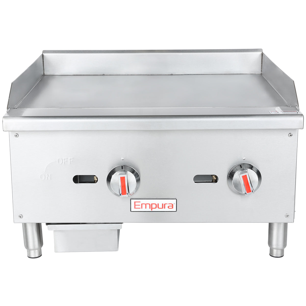 Empura Equipment EGG-24S Standard Duty Gas Griddle Natural Gas 23-3/4"W X 24-7/8"D X 15-3/8"H