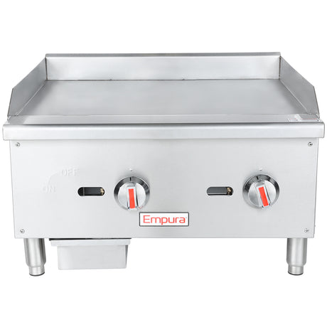Empura Equipment EGG-24S Standard Duty Gas Griddle Natural Gas 23-3/4"W X 24-7/8"D X 15-3/8"H
