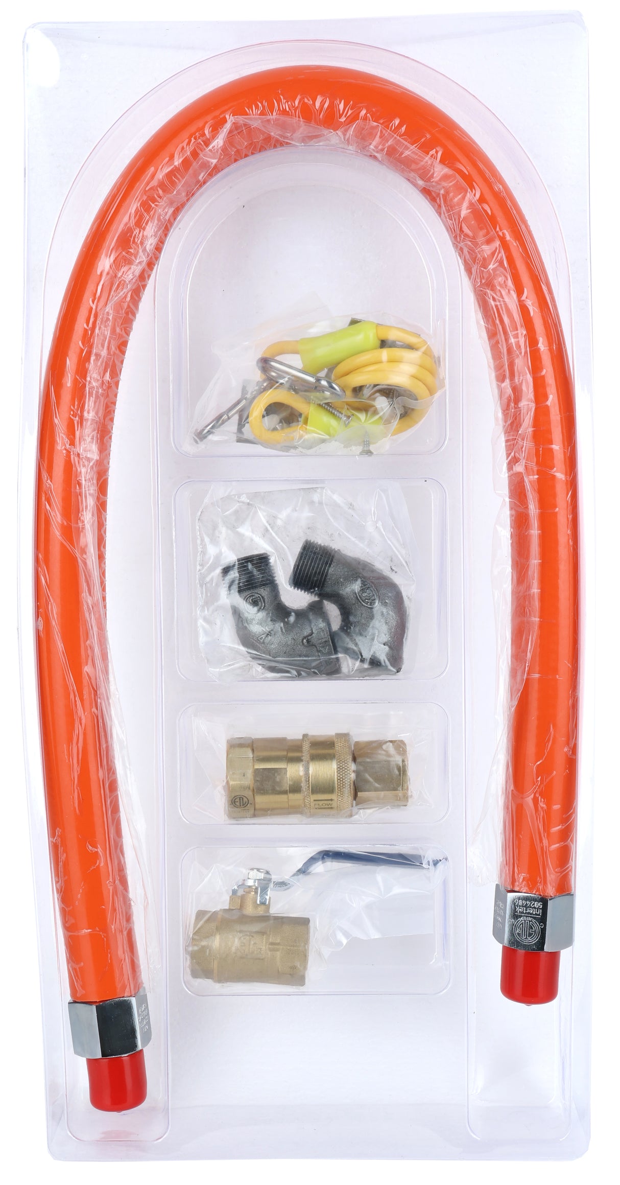 Empura Equipment EMGCK36 Gas Connector Hose Kit / Assembly 36" Mobile Gas Connector Hose Kit With 2 Elbows